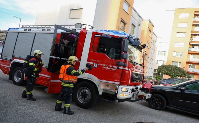 Kleinbrand in einer Wohnung eines Mehrparteienwohnhauses in Wels-Neustadt