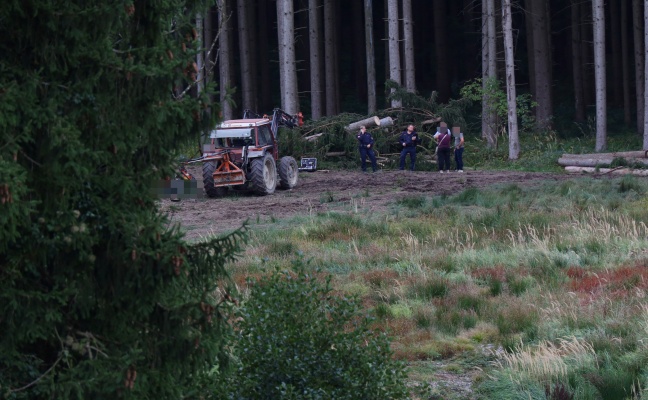 Tdlicher Forstunfall: 65-Jhriger in einem Waldstck in Krenglbach von Traktor berrollt