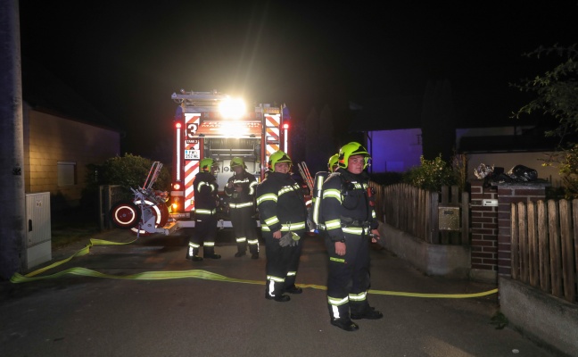 Schnelle Entwarnung bei Brandverdacht im Keller eines Einfamilienhauses in Marchtrenk