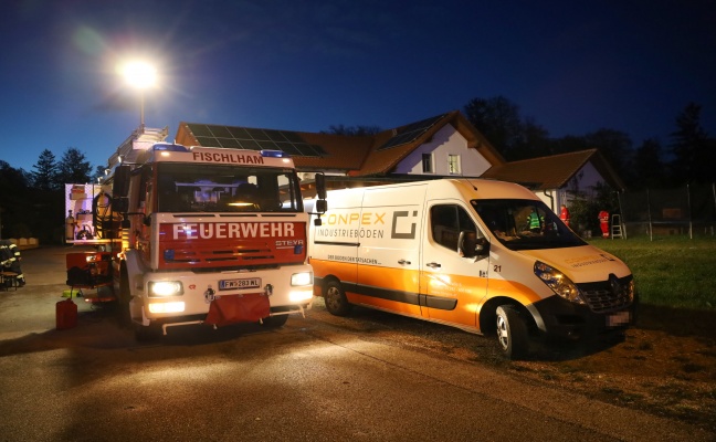 Kellerbrand in einem Einfamilienhaus in Fischlham fhrte zu Einsatz zweier Feuerwehren