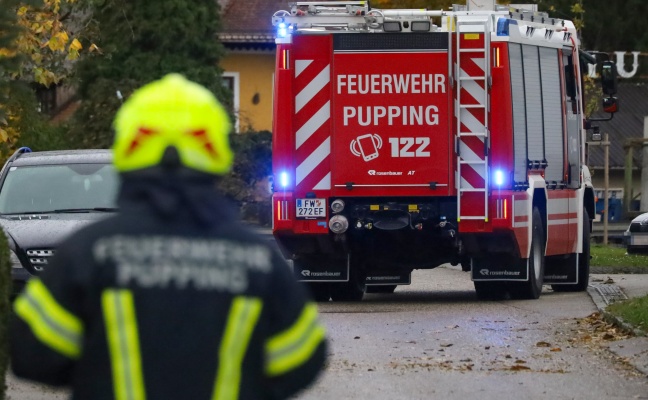 Dichtheitsprobe des Kanalnetzes lste Einsatz dreier Feuerwehren in Pupping aus