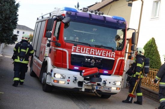 Gemeldeter Gasgeruch in einem Wohnhaus in Wels-Neustadt sorgte fr Einsatz der Feuerwehr