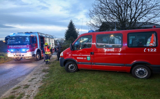 Brand einer Gartenhtte in Weng im Innkreis