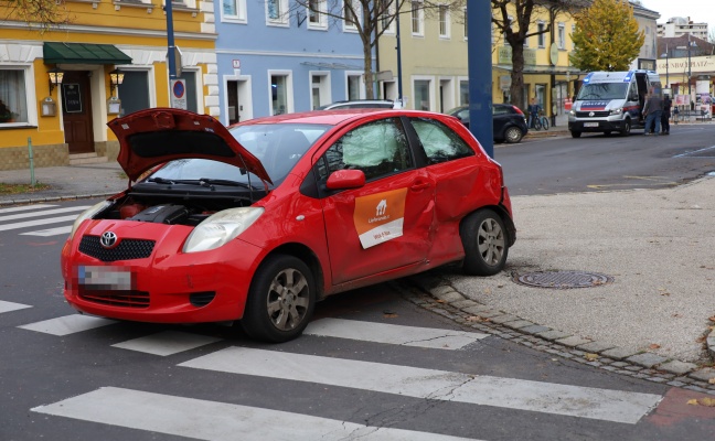 Kreuzungscrash in Wels-Neustadt lste kurzzeitig greren Einsatz aus