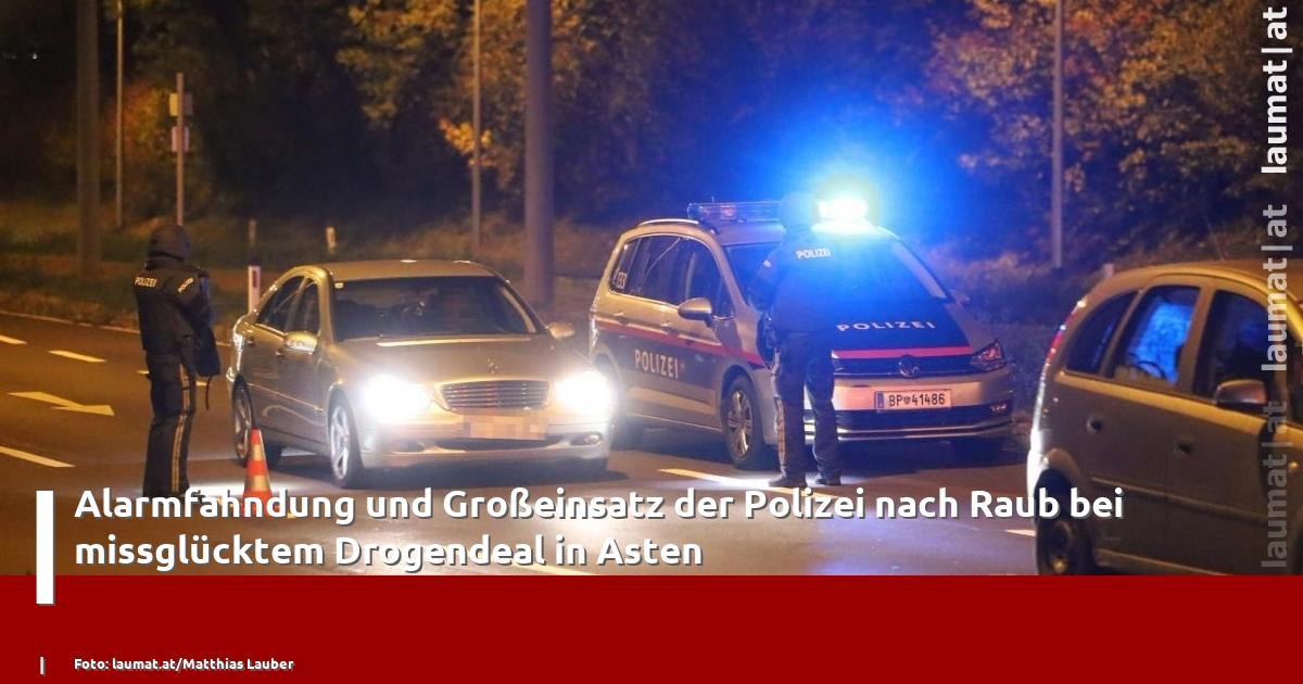 Alarmfahndung und Großeinsatz der Polizei nach Raub bei missglücktem ...