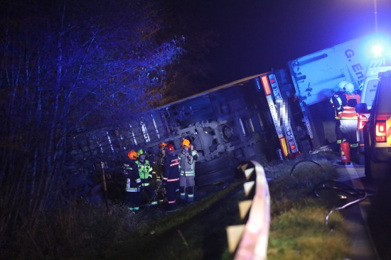 Tdlicher LKW-Unfall auf Innviertler Strae bei Riedau