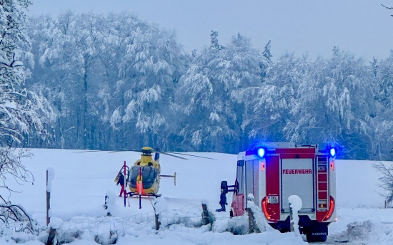 Tdlicher Forstunfall in Gilgenberg am Weilhart - Mann (33) unter Wurzelstock eingeklemmt