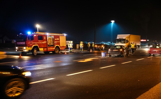 Verkehrsunfall im Abendverkehr in Marchtrenk