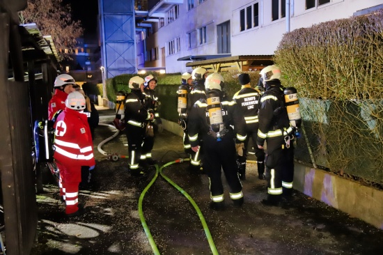 Kellerbrand in Linz-Dornach-Auhof rasch gelscht