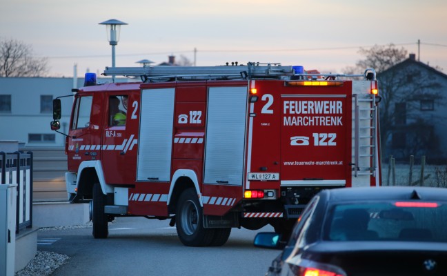 Mistkbelbrand am Bahnhof Marchtrenk rasch abgelscht