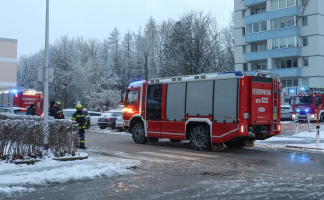 Brand eines Lfters in einer Wohnung eines Mehrparteienwohnhauses in Gmunden