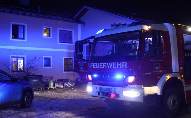 Brand in einem Zimmer auf einem Bauernhof in Stadl-Paura