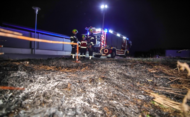 Bereits erloschener Feldbrand sorgte fr Einsatz der Feuerwehr in Marchtrenk