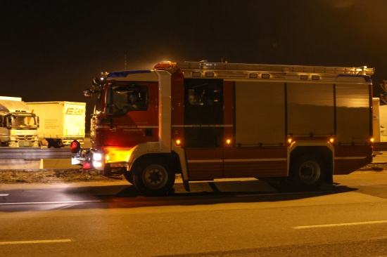 Gemeldeter PKW-Brand auf Welser Autobahn bei Wels-Puchberg stellte sich als Panne heraus
