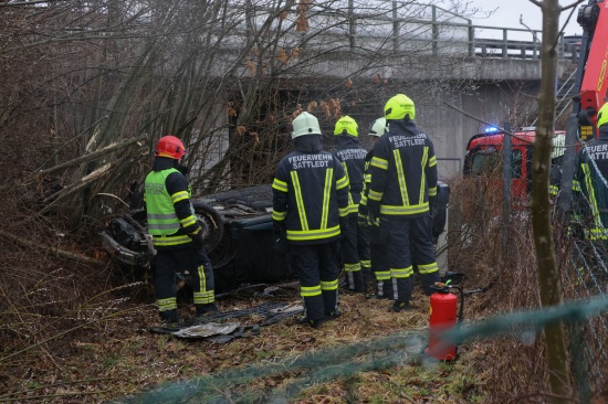 Autoberschlag: Unfall auf Westautobahn bei Eggendorf im Traunkreis fordert eine verletzte Person