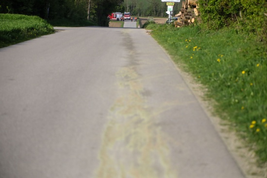 lspur zwischen Holzhausen und Oftering beschftigte Feuerwehr