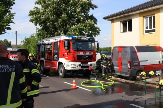 Wohnungsmieter eingeschlafen: Kchenbrand in Kronstorf fordert zwei Verletzte