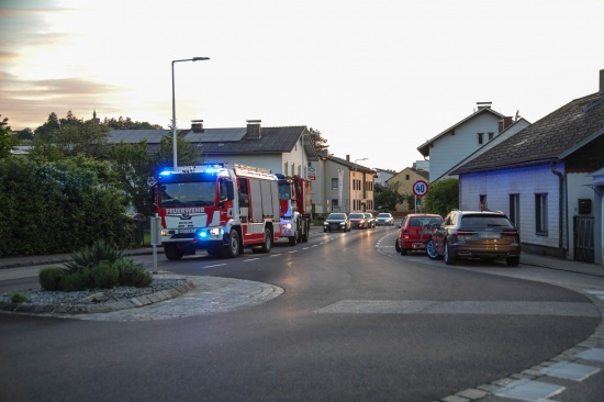 Verkehrsunfall in Thalheim bei Wels endet zum Glck glimpflich