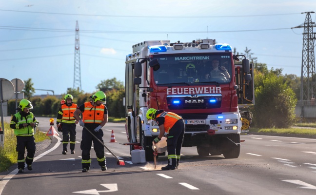 Auffahrunfall auf Wiener Strae bei Marchtrenk endet glimpflich