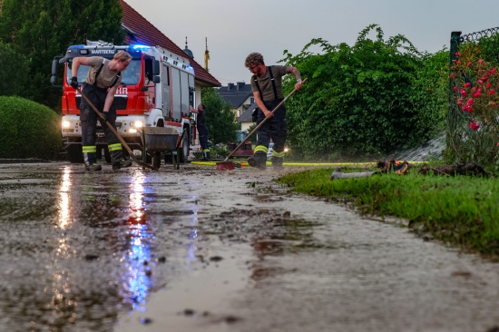 Heftiges Gewitter sorgte lokal für einige Einsätze der Feuerwehren in Oberösterreich