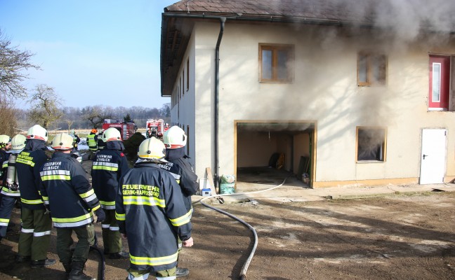 Selche in einem Bauernhof in Sipbachzell in Brand geraten