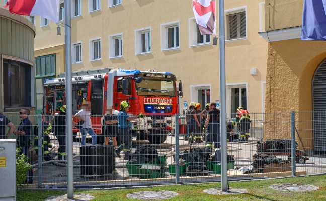 Brand in einer Werksttte eines Energieversorgungsunternehmens in Gmunden