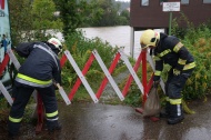 Intensiver Dauerregen und steigende Pegel sorgen fr viele Einstze in Obersterreich