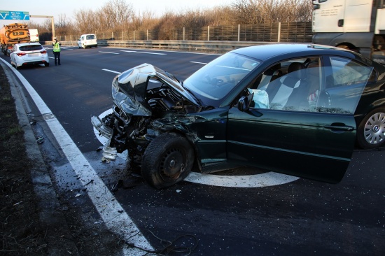 Schwerer Verkehrsunfall auf der Innkreisautobahn bei Wels