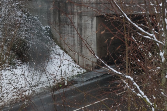 Lenkerin verletzt: Auto auf Steyrer Stra�e bei Dietach gegen Portal einer Gr�nbr�cke gekracht