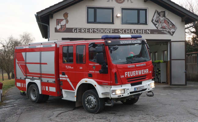 Brandeinsatz bei einem landwirtschaftlichen Betrieb in Kematen an der Krems