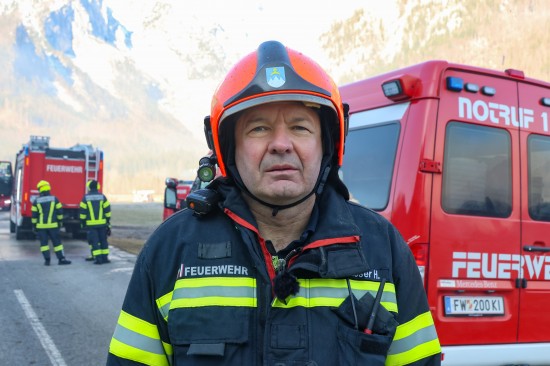 Helmut Kniewasser, Kommandant der Feuerwehr Hinterstoder