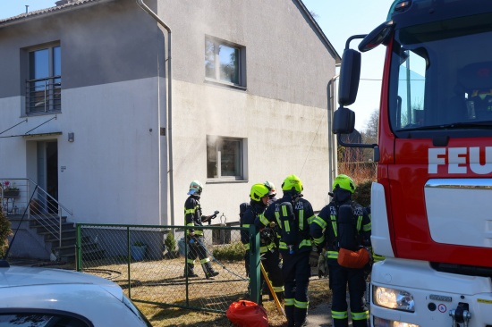 Dunstabzug in Flammen: Brand in der Kche eines Einfamilienhauses in Thalheim bei Wels