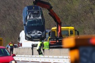 Gleicher Unfall nochmal passiert: Auto bei Baustelle auf Westautobahn in Linz-Ebelsberg berschlagen