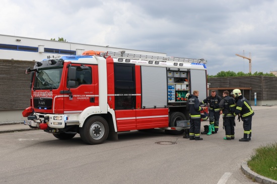 Chlorgasalarm in einem Hallenbad in Wels-Lichtenegg durch Stromausfall ausgel�st