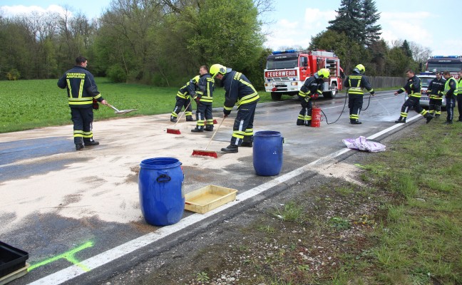Schwerer Verkehrsunfall auf der Traunuferstrae in Ansfelden