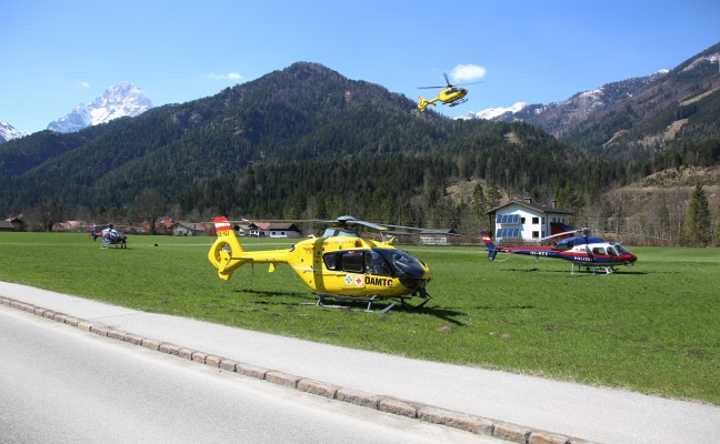 Großeinsatz nach Lawinenabgang auf dem Schrocken in Hinterstoder