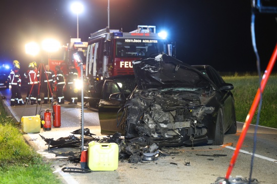Frontalcrash auf Kremstalstrae bei Kematen an der Krems fordert fnf teils Schwerverletzte