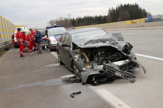 Schwerer Auffahrunfall auf der Westautobahn