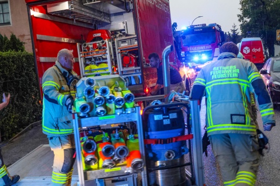 Unwetterabend: Teils heftige Gewitter in einigen Regionen Ober�sterreichs sorgen f�r Eins�tze