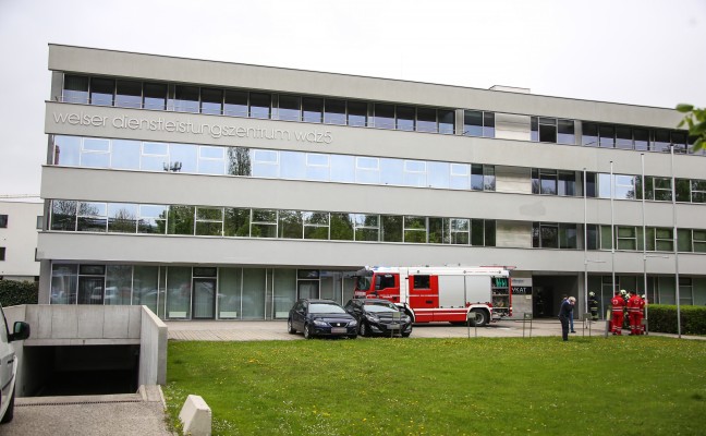 Brand in Welser Dienstleistungszentrum