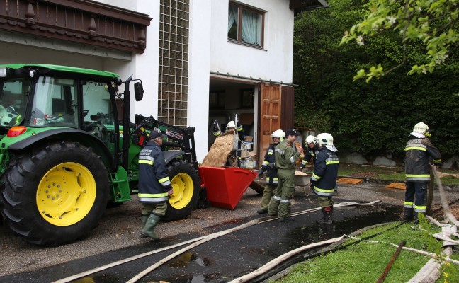Brand des Sägespänesilos einer Tischlerei in Pettenbach