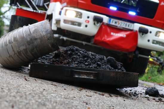 Brand einer Selche in einem landwirtschaftlichen Geb�ude in Kremsm�nster