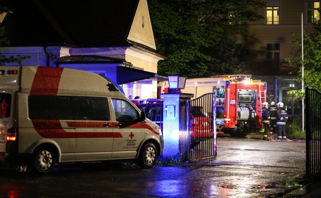 Brandstiftung in Welser Flchtlingsunterkunft lste Groeinsatz aus