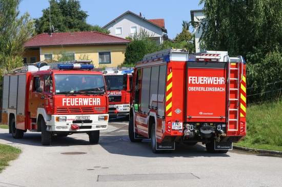 Vier Feuerwehren bei Brand in der Garage eines Wohnhauses in Steegen im Einsatz
