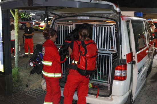 Such- und Rettungshunde im Einsatz: Stundenlange Suche nach abg�ngiger demenzkranker Frau in Linz