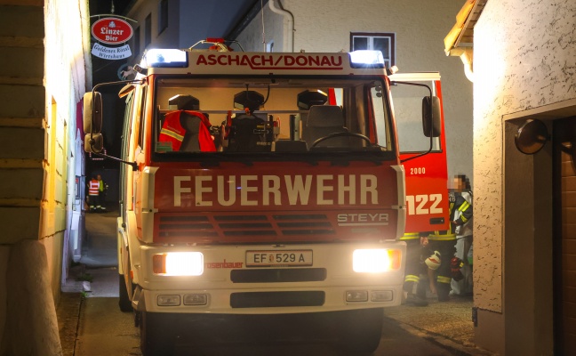 Kleinbrand in einem Wohngeb�ude in Aschach an der Donau durch piepsenden Rauchmelder entdeckt