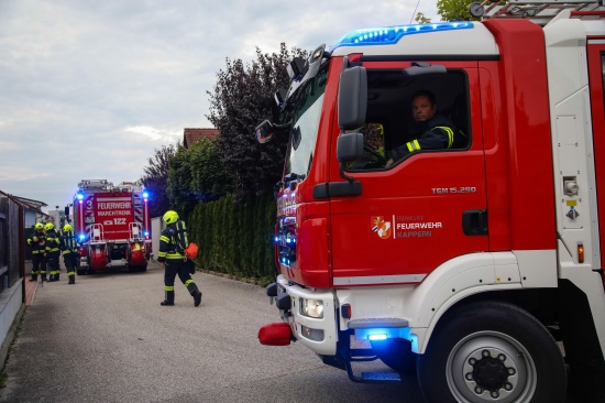 Brandverdacht in einem Wohnhaus in Marchtrenk sorgte f�r Einsatz zweier Feuerwehren