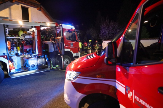 CO-Melder ausgel�st: Kohlenmonoxidaustritt nach Pelletslieferung in einem Wohnhaus in Stadl-Paura