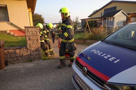 Verpuffung an Pelletsheizung sorgte f�r morgendlichen Feuerwehreinsatz in Wei�kirchen an der Traun