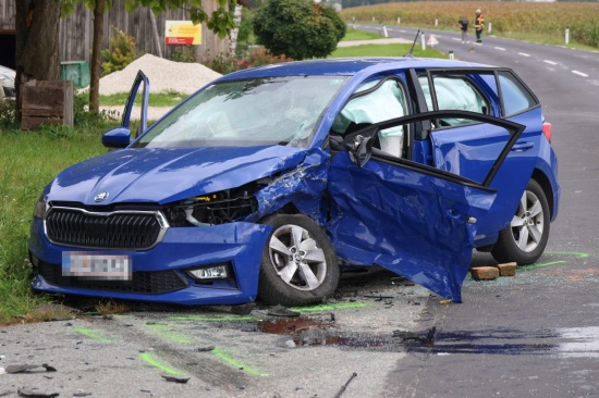 Autolenker (91) nach Verkehrsunfall bei Eberstalzell im Klinikum verstorben